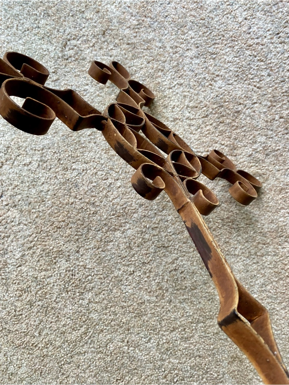 Rustic Metal Cross Wall Decor - Picture 9 of 10